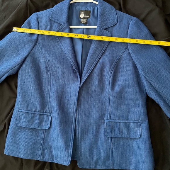 First Option Woman’s Blazer, Medium, Blue - Picture 5 of 6